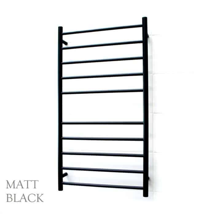 ROUND 600 x 1100mm Heated Towel Ladder, 6 Colour Options. - Image 4