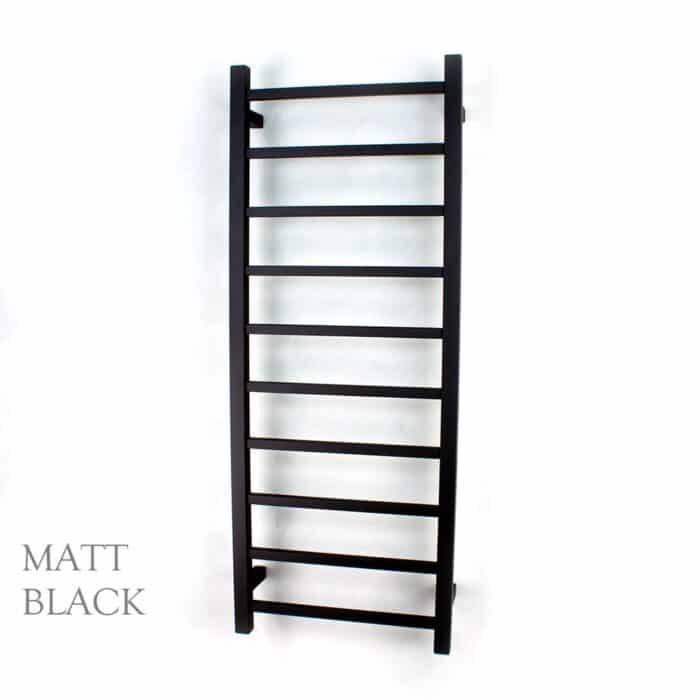 SQUARE 430 x 1100mm Heated Towel Ladder, 2 x Colour Options - Image 4