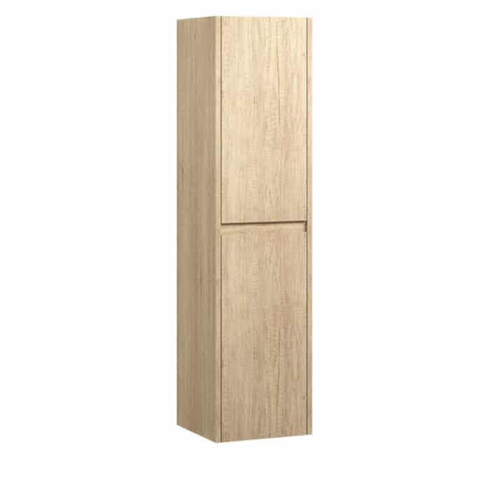Fienza EDGE SCANDI OAK Tall Boy, Wall Hung