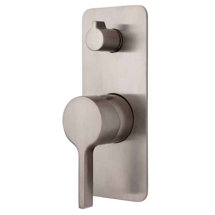 Sansa Wall Diverter Mixer, Soft Square Plate, 5 x Colour Options