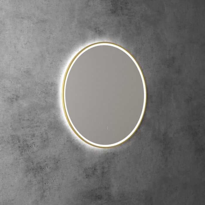 LED Windsor 700 FRAMED Round Mirror 703x703x36mm, 6 x Colour Options