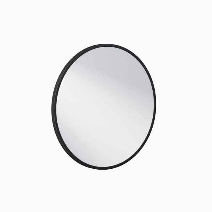 Brooklyn Round Mirror Black Frame