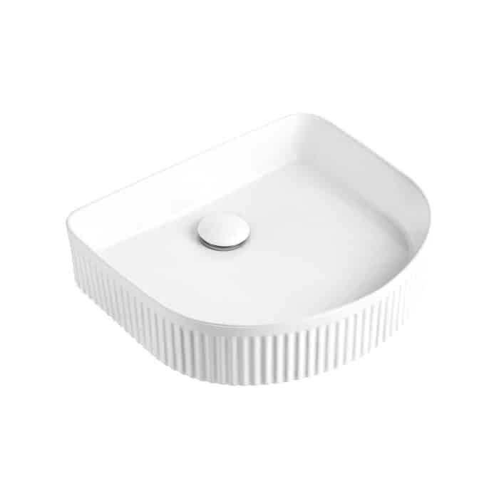 Fienza ELEANOR Arch Gloss White Above Counter Basin 415 x 365 x 100mm