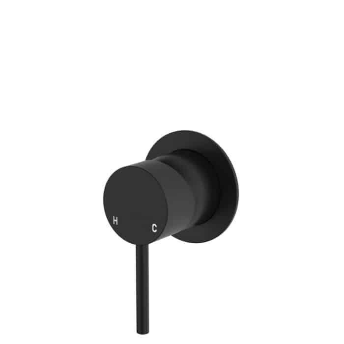 Kaya Wall Mixer, Small Round Plate, 6 x Colour Options