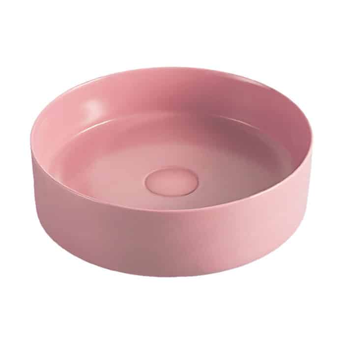 Fienza REBA Above Counter Basin Matte Pink 360x360x120