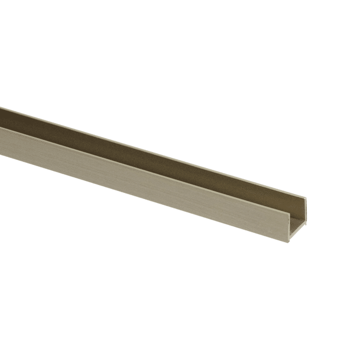 10mm Pure View Glass Panel Optional Floor Seal Rail, 7 x Colour Options