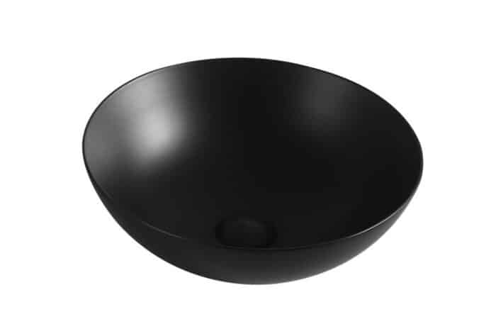 Pride Argyle Matt Black Above Counter Basin 405*405*145mm