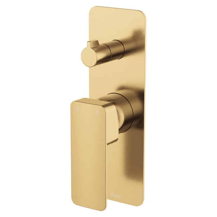 Tono Wall Diverter Mixer, Rectangular Plate, 5 x Colour Options