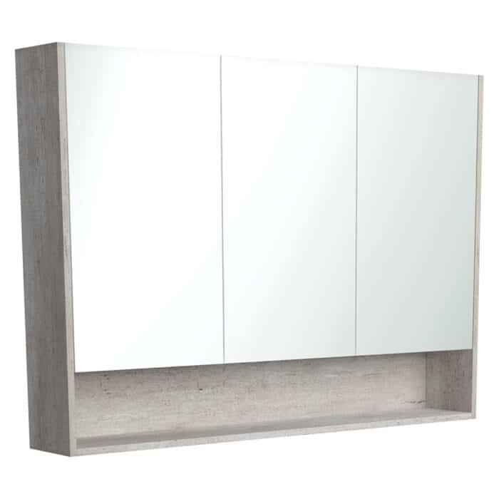 Mirror Cabinet With Display Shelf, INDUSTRIAL, 3 x Size Options.