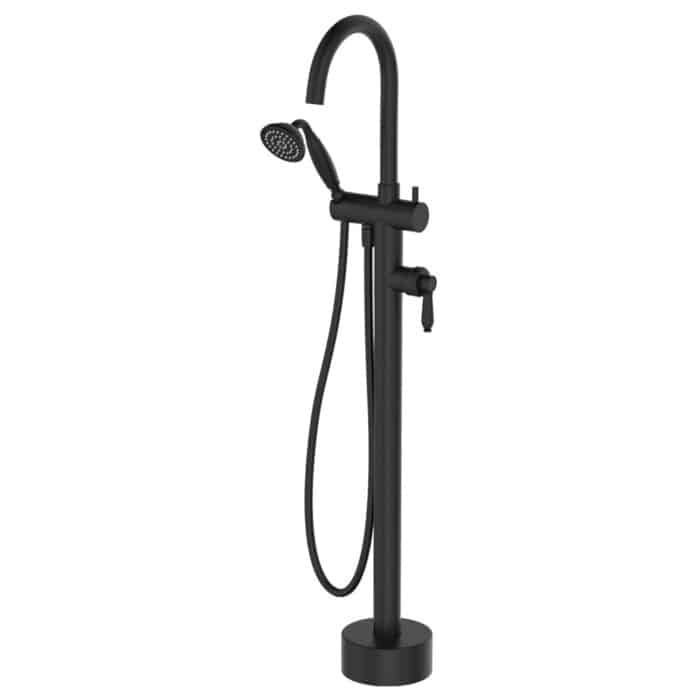 Eleanor Floor Mounted Bath Mixer with Hand Shower. 4 x Colour Options