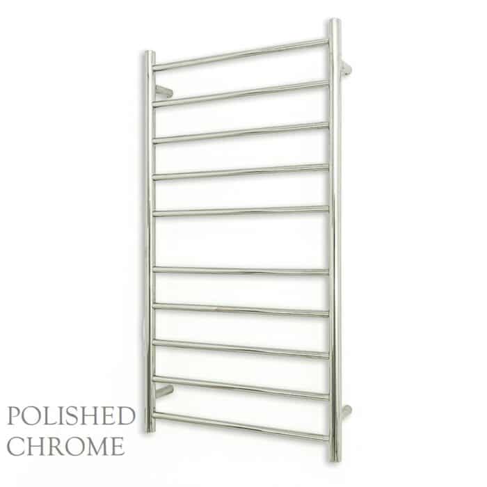 ROUND 600 x 1100mm Heated Towel Ladder, 6 Colour Options. - Image 3