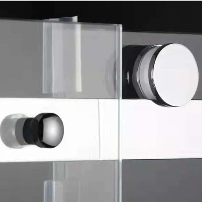 Rail Roller 1000x1000x2000 Corner Entry Chrome - Image 2