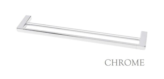 SANDALWOOD 600MM DOUBLE TOWEL RAIL, 4 x Colour Options - Image 3