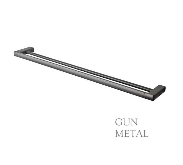 SANDALWOOD 800MM DOUBLE TOWEL RAIL, 4 x Colour Options - Image 5