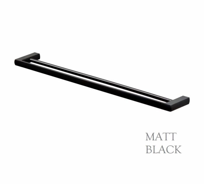 SANDALWOOD 800MM DOUBLE TOWEL RAIL, 4 x Colour Options - Image 6