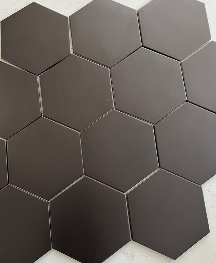 Hexagon Black Matt 200x230