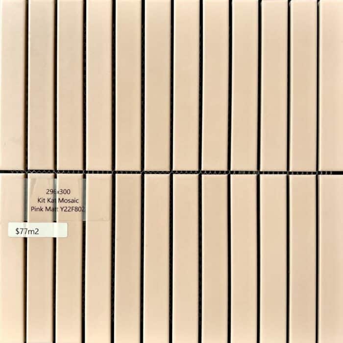 Kit Kat Mosaic  Pink Matt Y22F802- Sheet Size 296x300