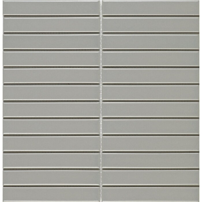 Kit Kat Porcelain Light Grey Gloss Mosaic 296x299 (22x145)
