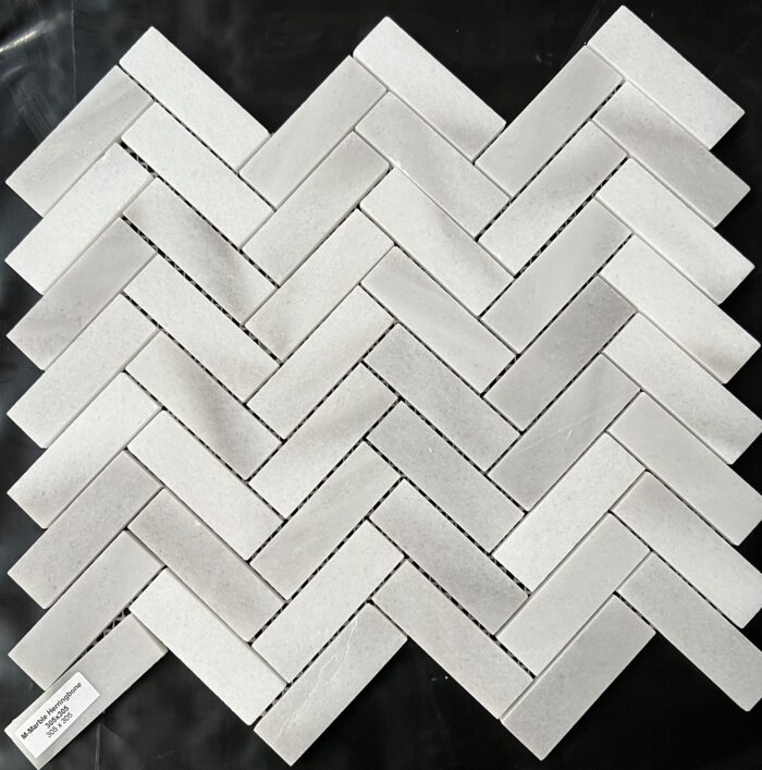 Marble Herringbone Mosaic 305x305