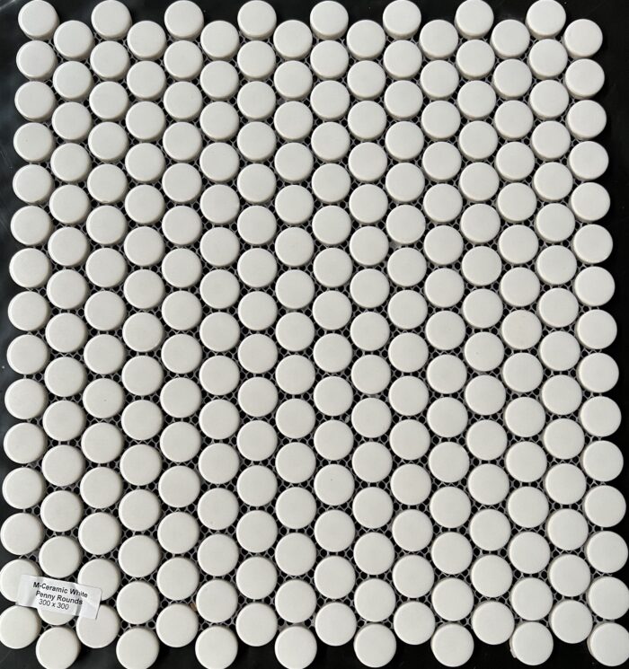 Penny Rounds Satin White 300x300