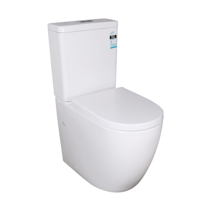 Denali Rimless Toilet Suite, Extra Height.