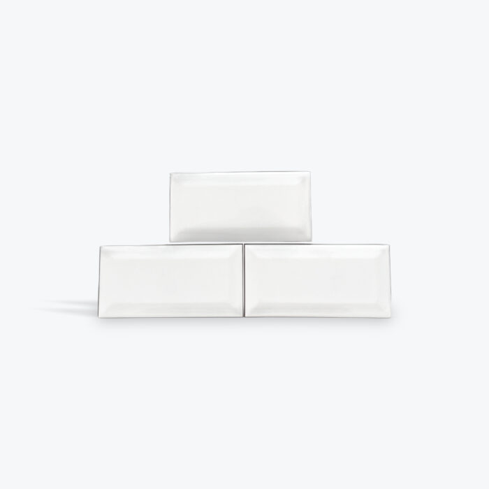150x75 Bevell Gloss White