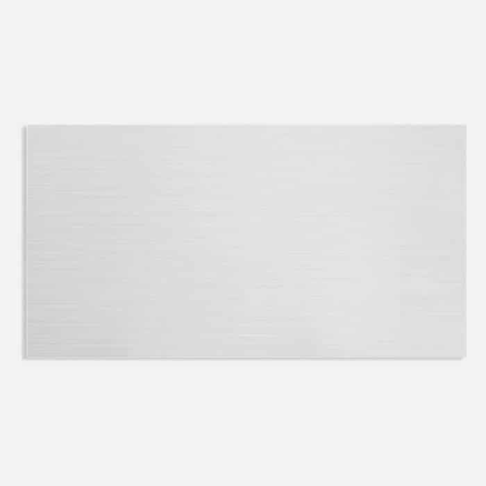 White Gloss Bianco Rige (Ripple) Rectified 300x600