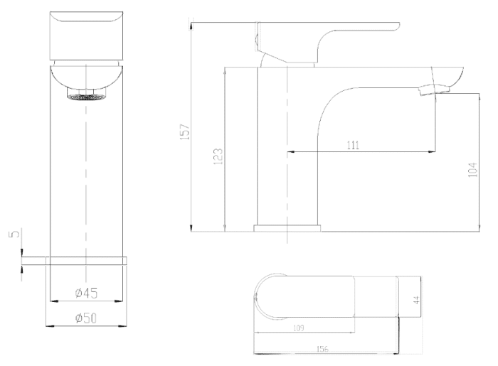 Sky Basin Mixer, 5 x Colour Options - Image 2