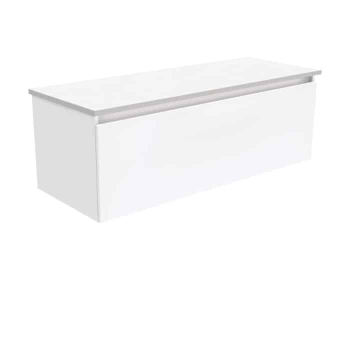 Fienza MANU Minimalist, Gloss White, Wall Hung Cabinet Only, 3 x Size Options. - Image 11