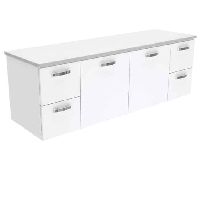 Fienza Cabinet Only, UNICAB Gloss White, Wall Hung, 6 x Size Options. - Image 14