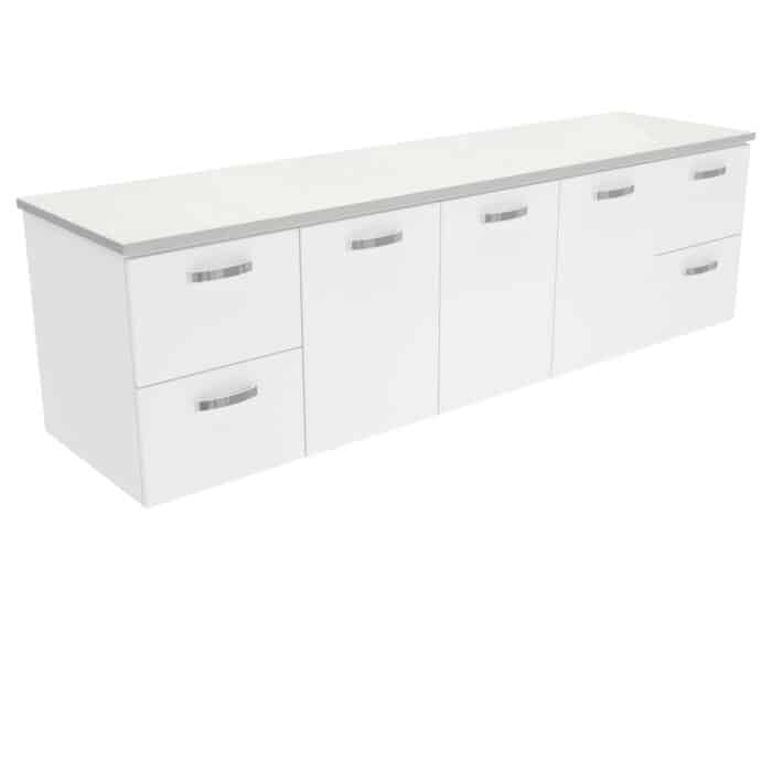Fienza Cabinet Only, UNICAB Gloss White, Wall Hung, 6 x Size Options. - Image 16