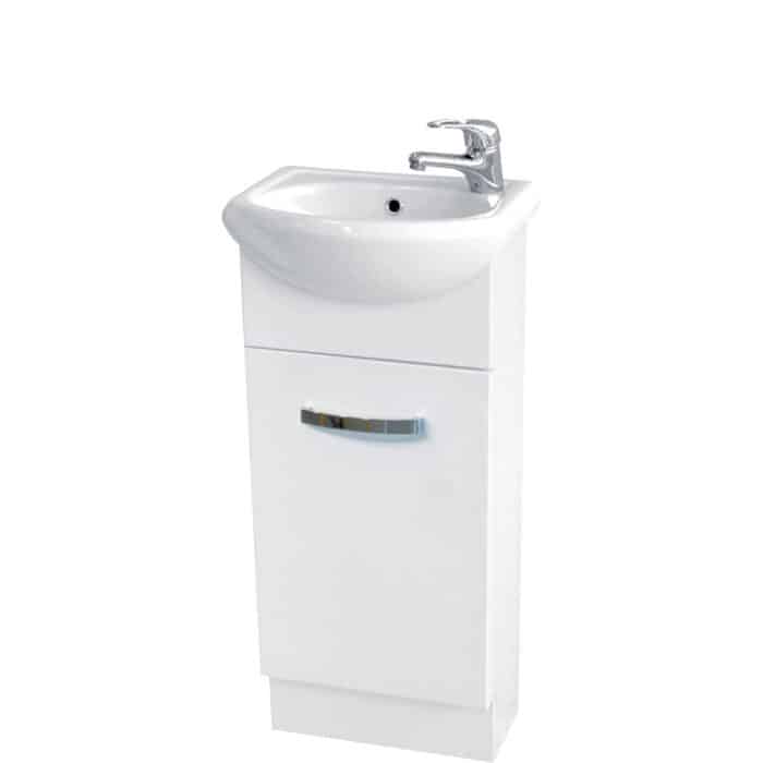 Antonio Semi Recessed Vanity and Top, Solid Door, 5 x Size Options - Image 3