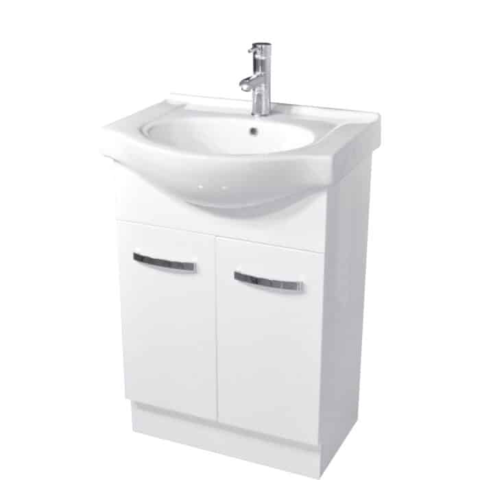 Antonio Semi Recessed Vanity and Top, Solid Door, 5 x Size Options - Image 5
