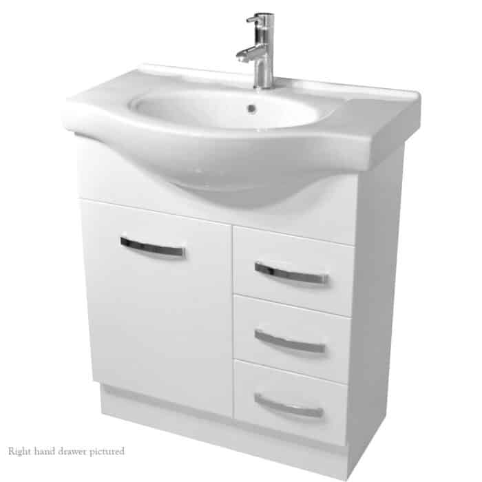 Antonio Semi Recessed Vanity and Top, Solid Door, 5 x Size Options - Image 7