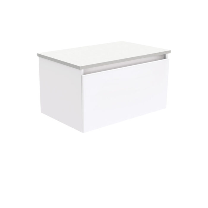 Fienza MANU Minimalist, Gloss White, Wall Hung Cabinet Only, 3 x Size Options. - Image 5