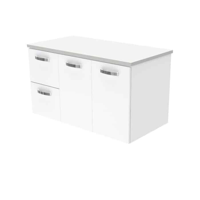Fienza Cabinet Only, UNICAB Gloss White, Wall Hung, 6 x Size Options. - Image 9