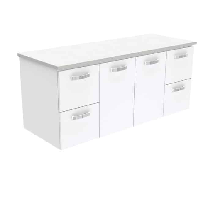 Fienza Cabinet Only, UNICAB Gloss White, Wall Hung, 6 x Size Options.