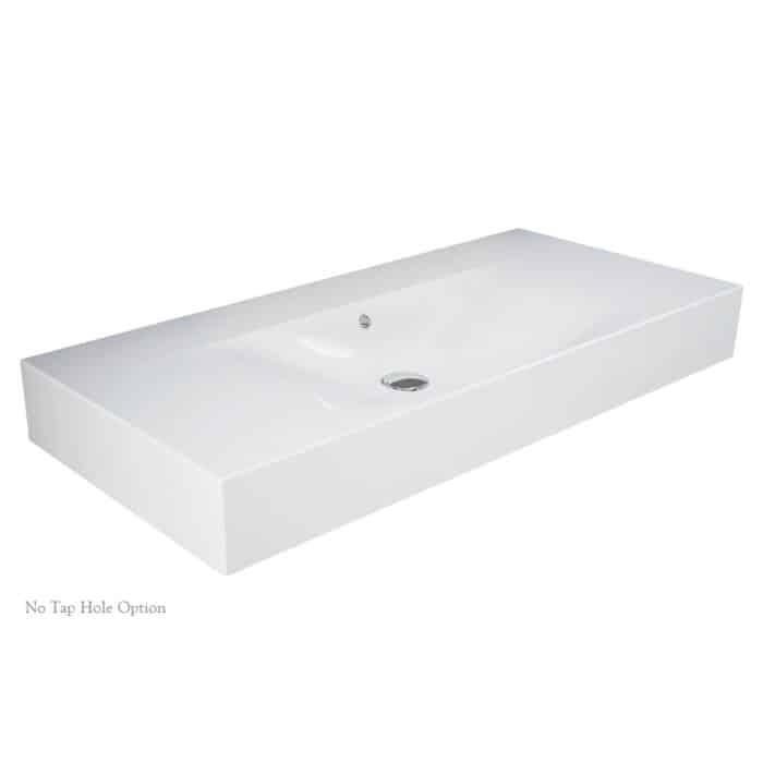 RAK Des 101 Wall Basin, 1010x460, 2 x Options - Image 4