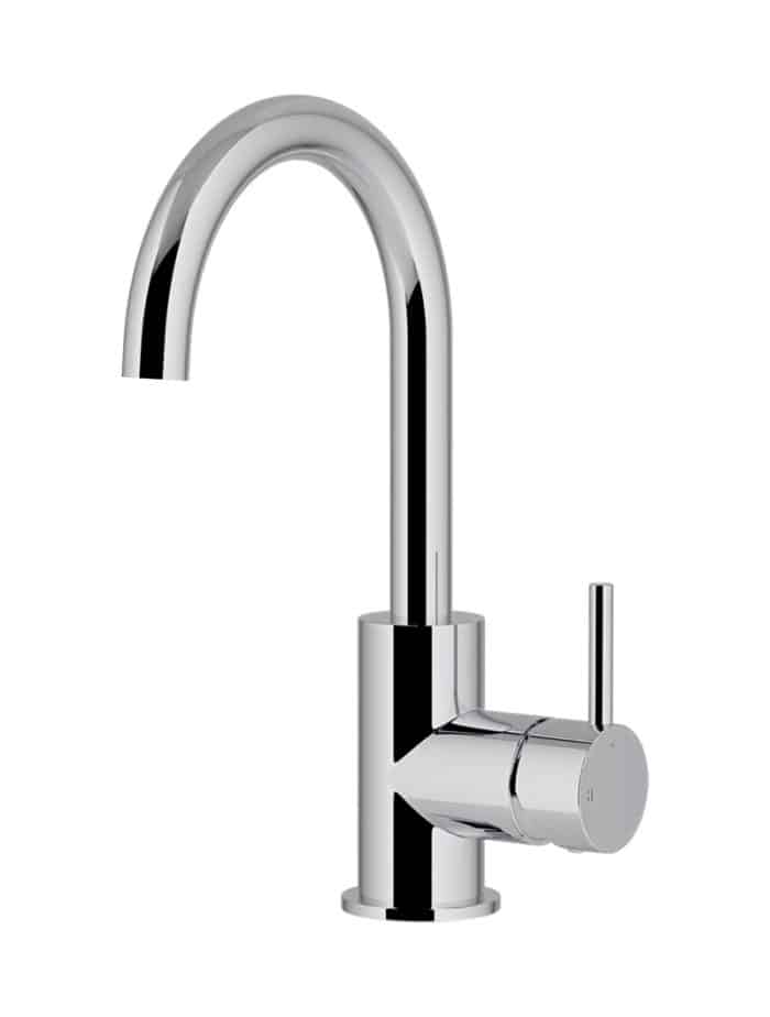 Meir Round Gooseneck Basin Mixer, 7 x Colour Options - Image 2