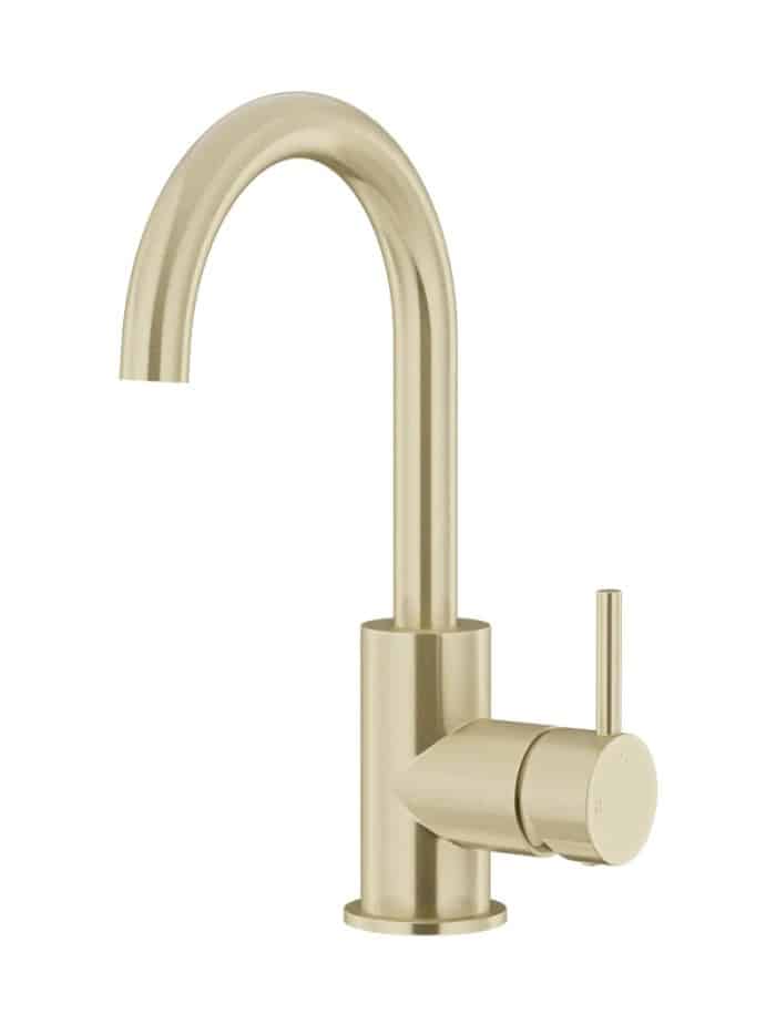 Meir Round Gooseneck Basin Mixer, 7 x Colour Options - Image 6