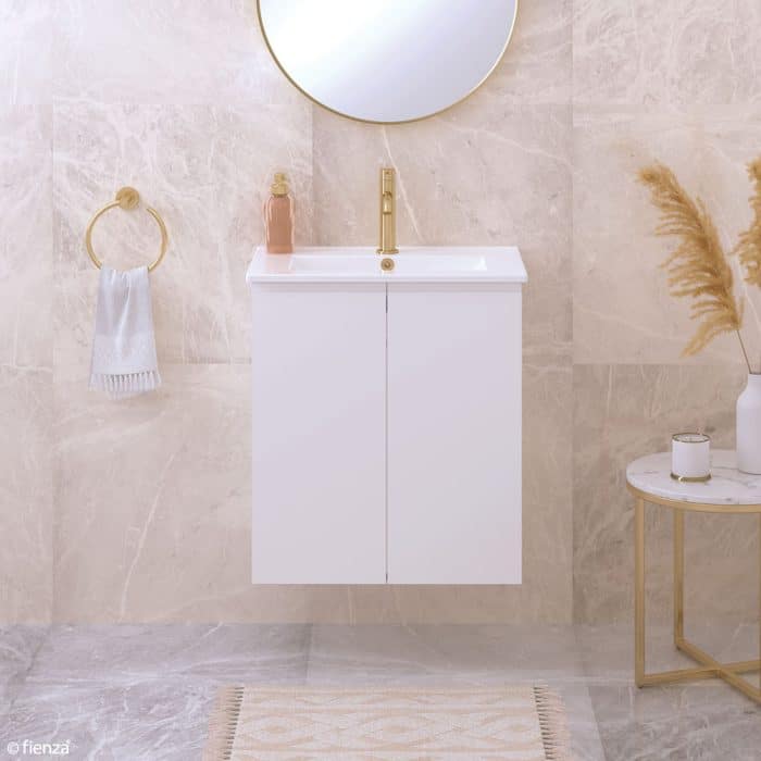 Slimline Satin White Vanity inc Ceramic Top - Image 3