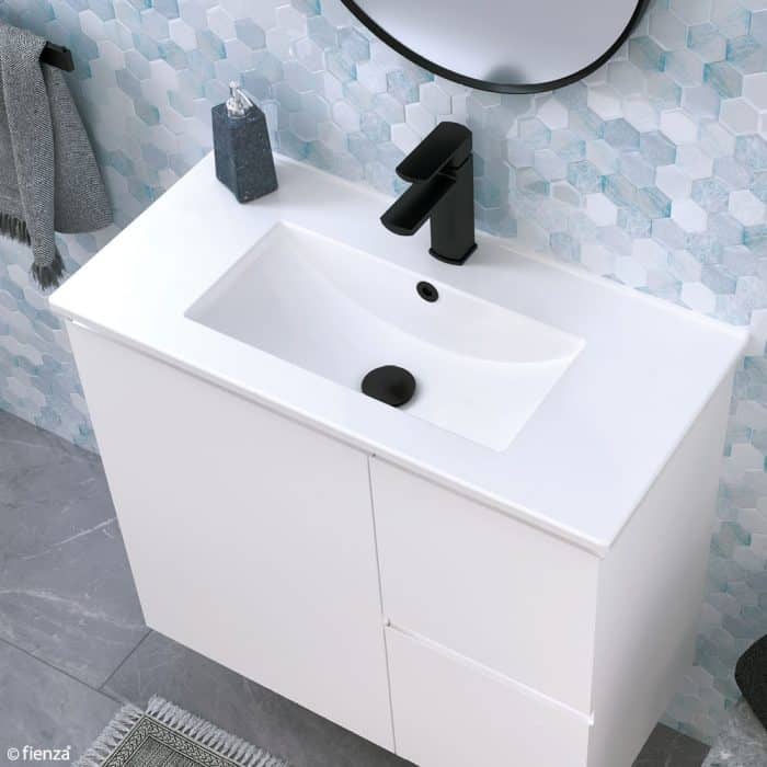 Slimline Satin White Vanity inc Ceramic Top