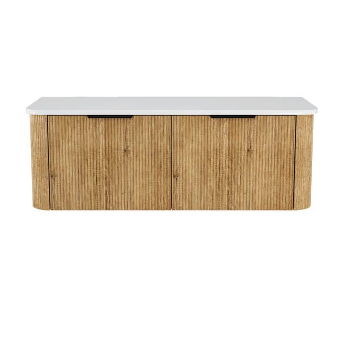 Minka Curved Scandi Oak Cabinet Only - Image 12