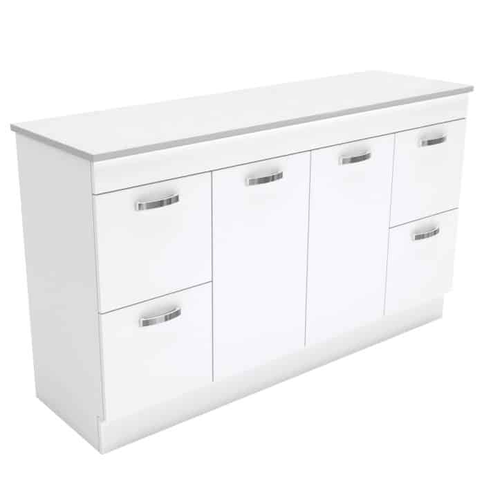 Fienza Cabinet Only, UNICAB Gloss White Kickboard, 6x Size Options - Image 12