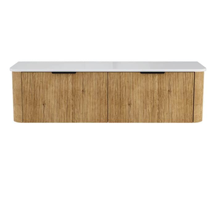 Minka Curved Scandi Oak Cabinet Only - Image 15