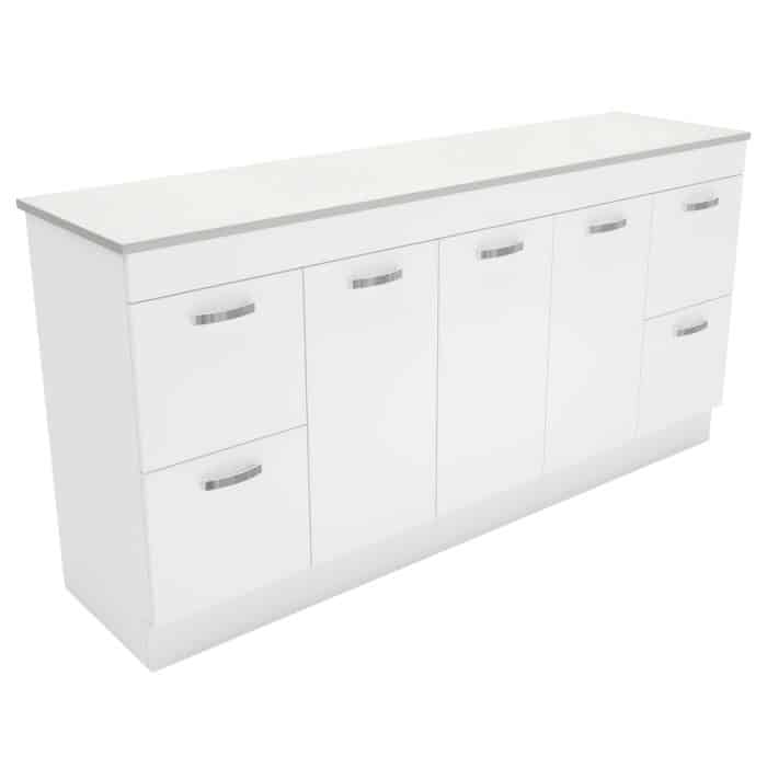 Fienza Cabinet Only, UNICAB Gloss White Kickboard, 6x Size Options - Image 14