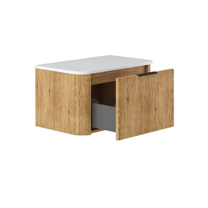 Minka Curved Scandi Oak Cabinet Only - Image 6