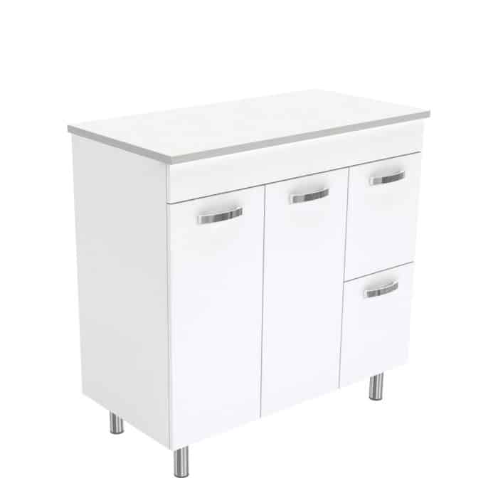 Fienza Cabinet Only, UNICAB Gloss White with Legs, 4 x Size Options - Image 7