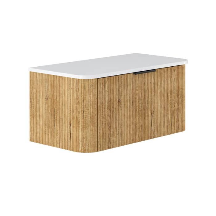Minka Curved Scandi Oak Cabinet Only - Image 8