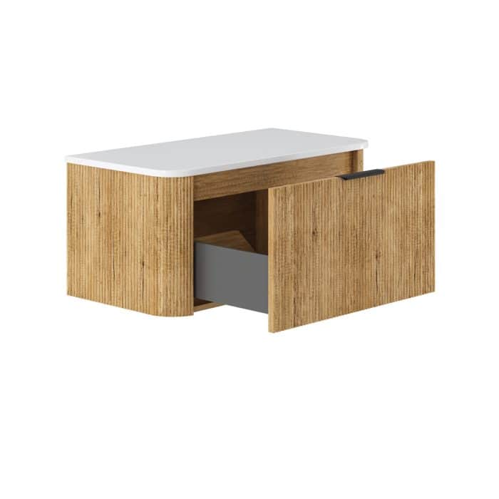 Minka Curved Scandi Oak Cabinet Only - Image 10